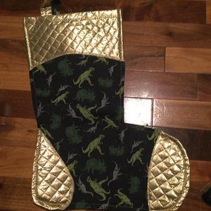 Dinosaur Christmas sock new
